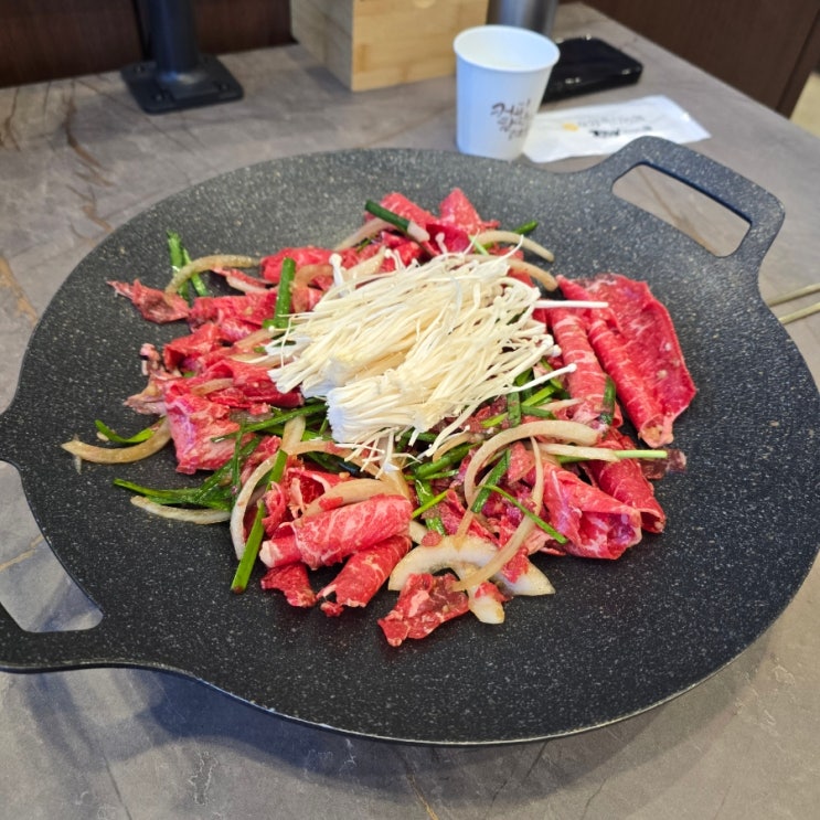  포항 인덕맛집 『 한우프라자 인덕점 』 한우불고기전골 한판, 고기된장찌개 솔직후기