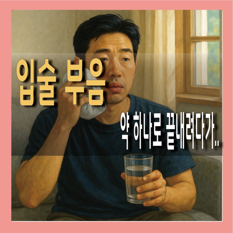 입술 부음 병원, 갑자기 부었을 때 약 선택법