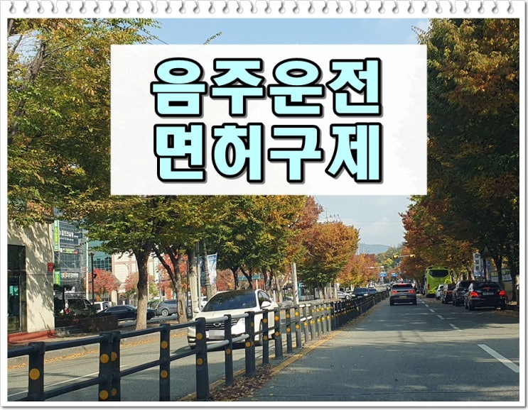  김포 음주운전 단속 행정처분 면허취소 구제에 대해