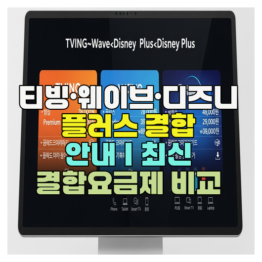  티빙·웨이브·디즈니 플러스 결합 안내｜최신 결합요금제 비교