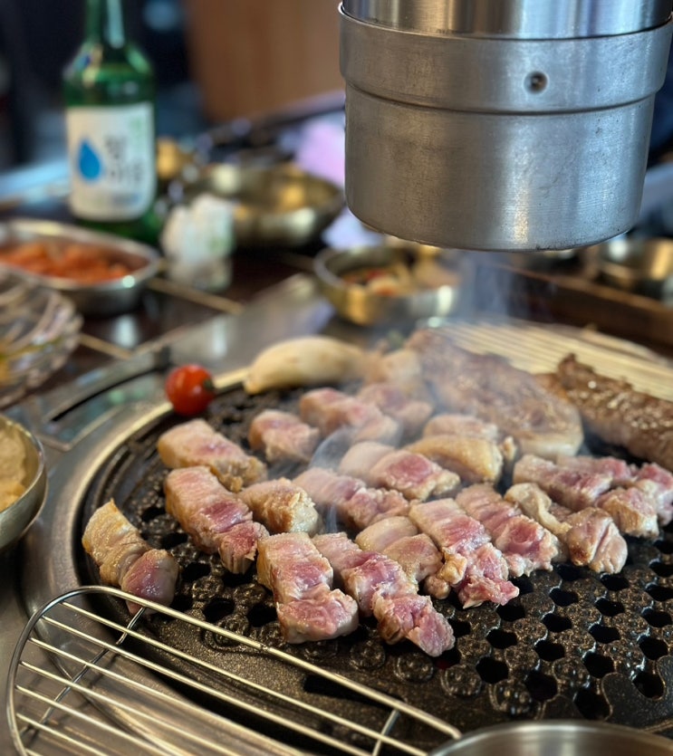  범계맛집 범계삼겹살 블랙시크릿가든 솔직후기, 범계 구워주는 고깃집(아기의자 있음)