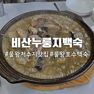 시흥 물왕저수지 맛집 비산누룽지백숙 능이버섯 보양식 내돈내산 솔직 후기