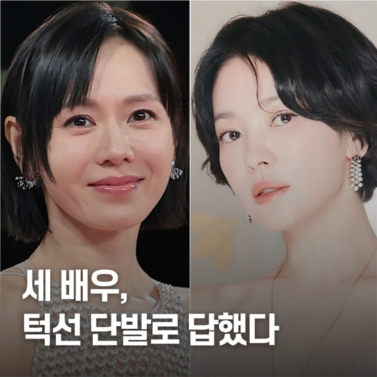  “긴 머리 싹둑..” 윤아·손예진·송혜교 단발병 재점화
