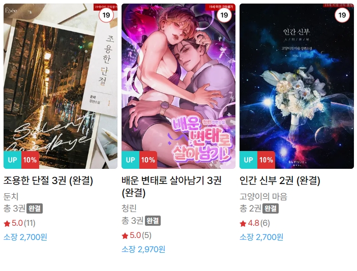  BL소설 신간) 25년 11월 22일 신간