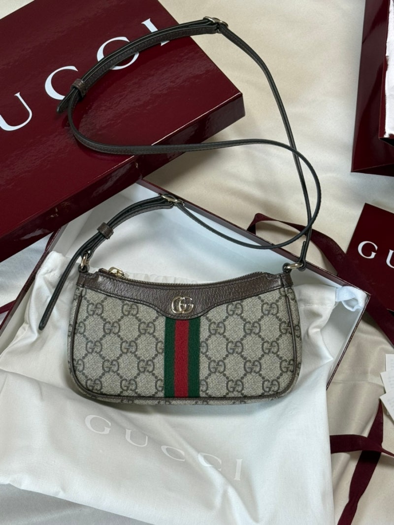[GUCCI] |: 구찌 오피디아 미니 숄더백 :| 후기 / 스트랩으로 크로스백까지 가능 ! 명품 미니 크....