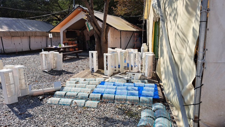  가평 세라핌글램핑 겨울 시즌 맞이 전면 관리 시작