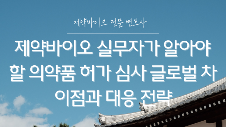  제약바이오 실무자가 알아야 할 의약품 허가 심사 글로벌 차이점과 대응 전략