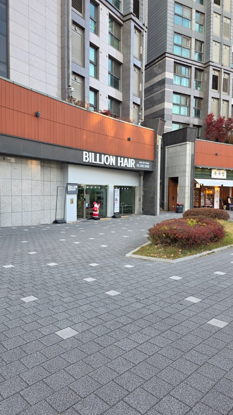  빌리언헤어 가재울점, 가재울미용실 중에 클리닉 섬세한듯..