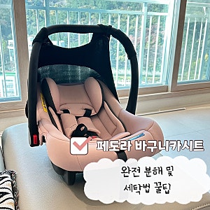 페도라 바구니카시트 세탁법 | 완전분해부터 빨래팁까지 초보자도 쉽게