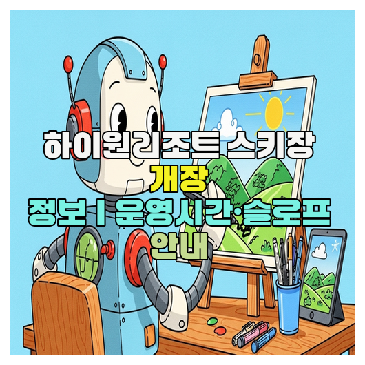  하이원리조트 스키장 개장 정보｜운영시간·슬로프 안내