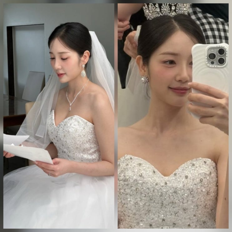 에이프릴 배우 윤채경 내가 떠난 뒤 웨딩드레스 근황