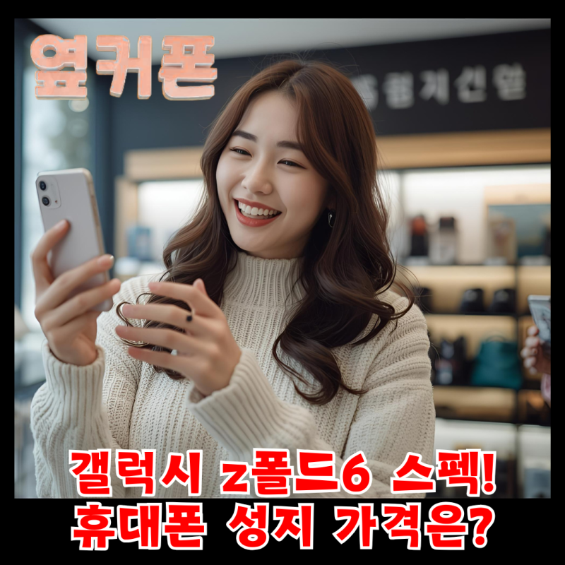 갤럭시 Z폴드6 가격 및 색상 스펙 정리! 삼성 폴더블폰
