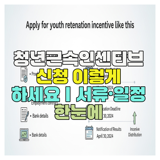  청년근속인센티브 신청 이렇게 하세요｜서류·일정 한눈에