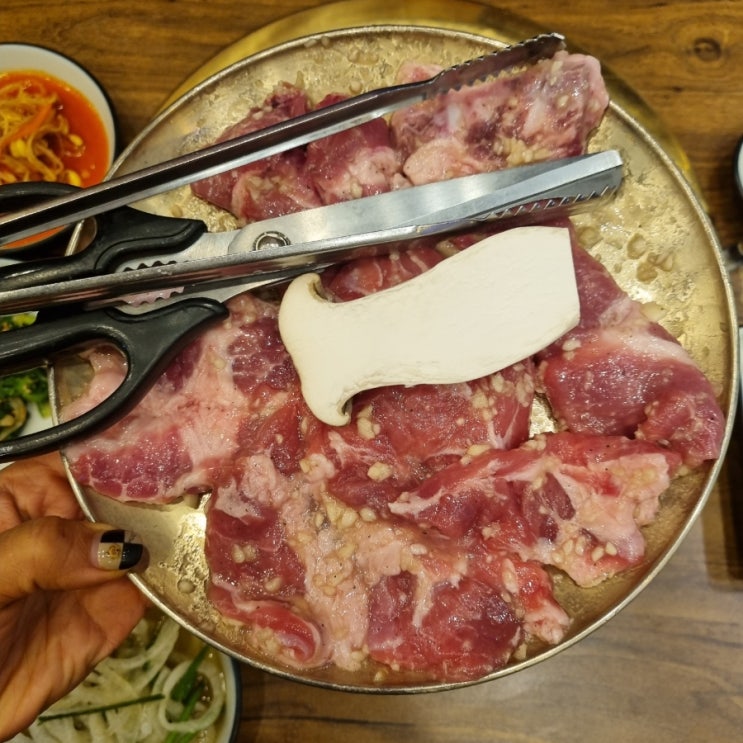  해남고기집 명량숯불갈비 부모님 모시고