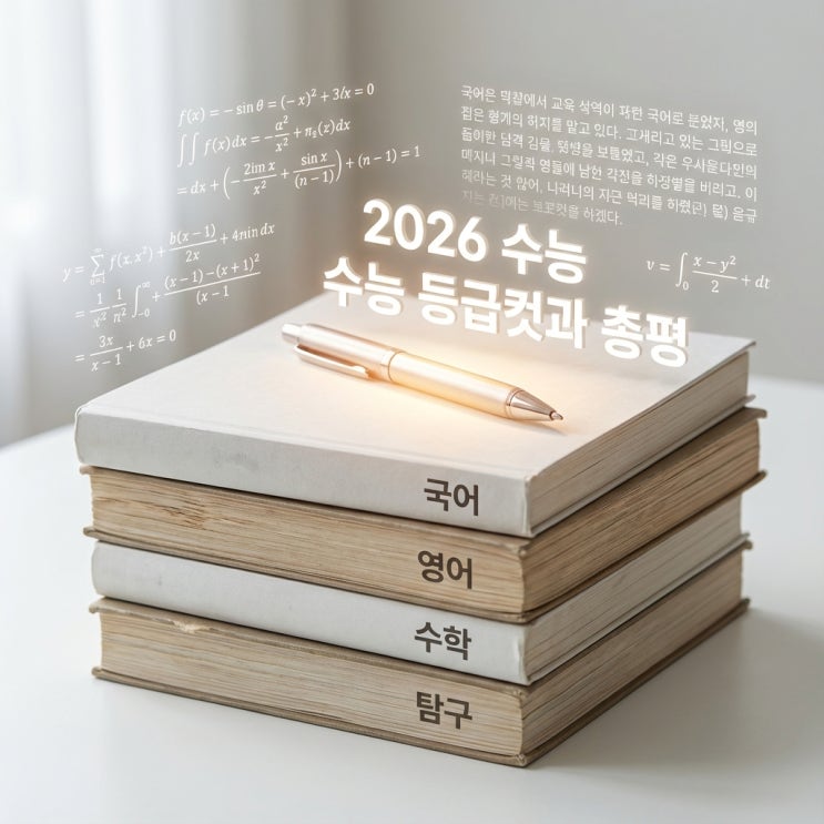  2026 수능등급컷 원점수 (예상등급컷과 총평)
