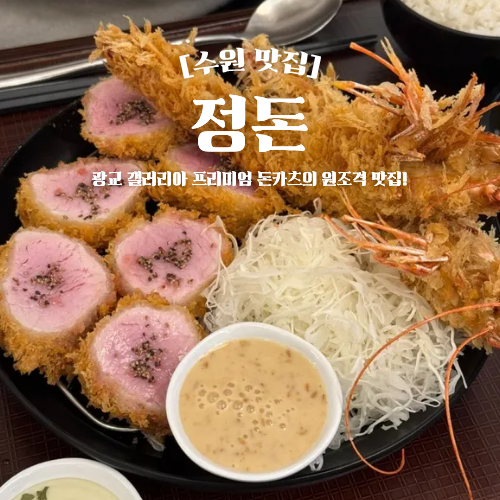  광교 돈까스 맛집 정돈 갤러리아 프리미엄 돈카츠