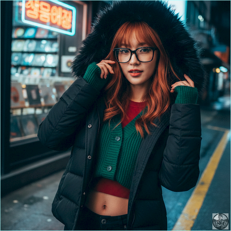  여자 긱시크룩, 패딩으로 완성하는 힙한 겨울 코디