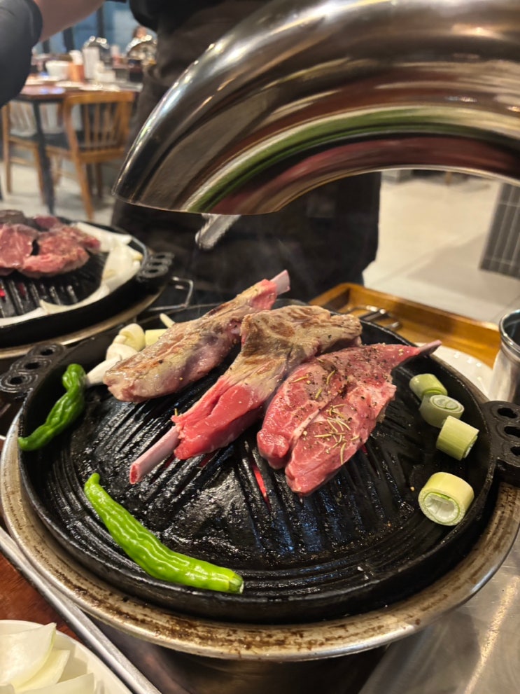  [대전] 봉명동 북해도식 숯불양갈비 | 구워주는 양고기 회식맛집, 노마드