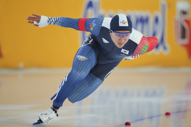 <b>김준호</b> 2025 ISU 스피드스케이팅 <b>월드컵</b> 2차 남자 500m <b>금메달</b>