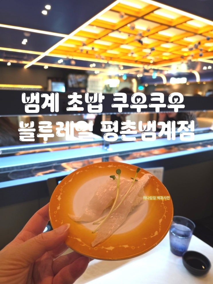  [경기 안양] 내맘대로 주문해서 먹는 범계 초밥 쿠우쿠우 블루레일 평촌범계점