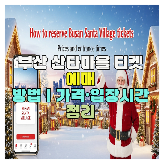  부산 산타마을 티켓 예매 방법｜가격·입장시간 정리