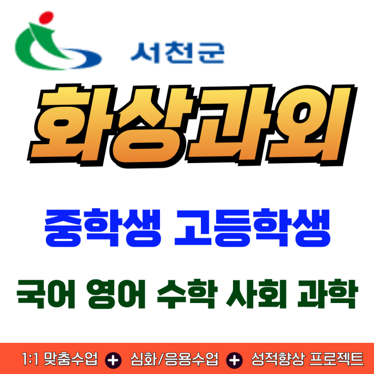  서천군 중→고 전환기 화상과외, 첫 평가 대비 학습 방향 설정