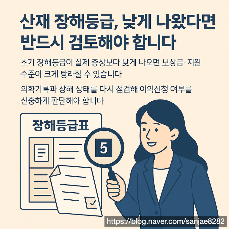  산재 장해등급 이의신청 낮게 나온 등급 바로잡는 정확한 방법