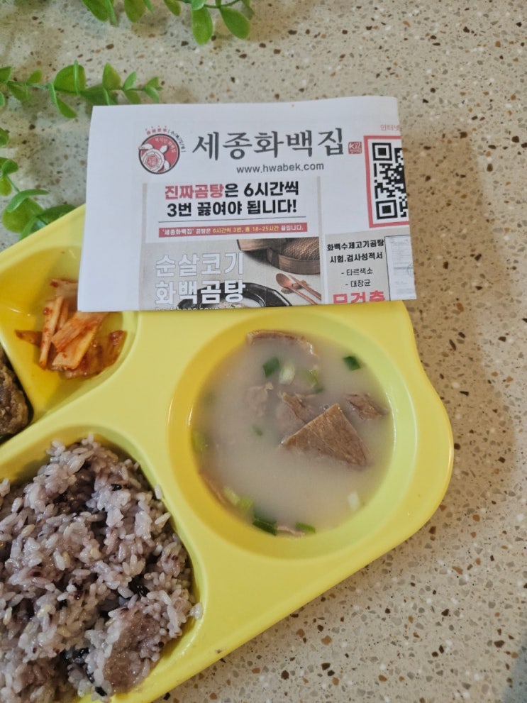  꾸덕~하게 정성 담긴 <Run곰탕> 세종화백집 100% 수제 화백곰탕