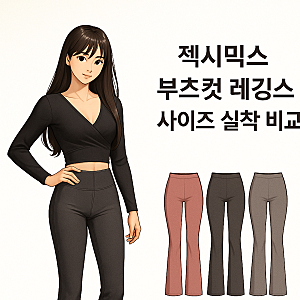 필라테스 레이쌤의 [젝시믹스] 블랙라벨 시그니처 파워라이즈 부츠컷 기모 레깅스사이즈별 R....