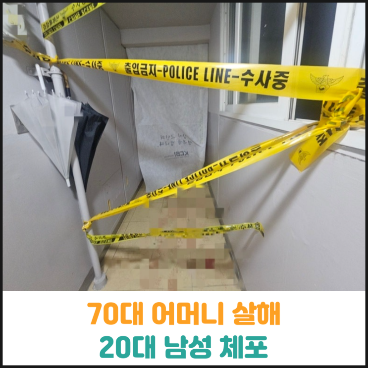  70대 어머니 살해한 20대 아들 체포
