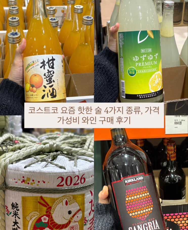  코스트코 요즘 핫한 술 4가지 종류 가격 도수, 가성비 와인 구매 후기