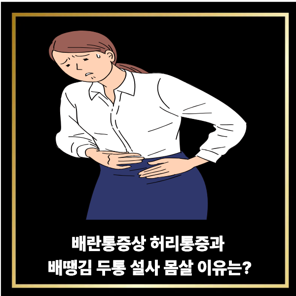  배란통증상 시기 허리통증과 배땡김 두통 설사 몸살 이유는?