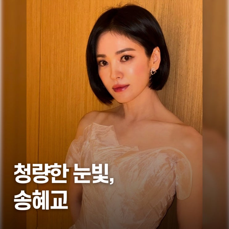  “조명까지 삼켜버린.." 숏컷 송혜교 청룡 베스트드레서 분석