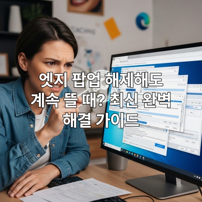 엣지 팝업 차단 해제 방법 해제했는데도 계속 뜬다면? 뿌리 뽑는 비법