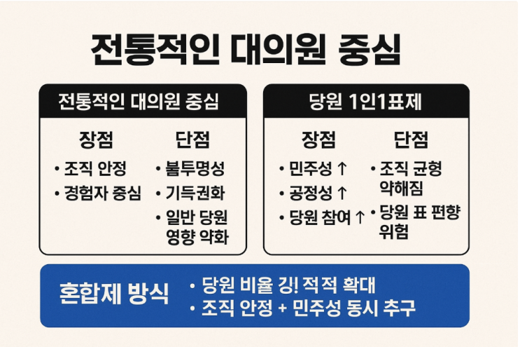 당원 <b>1인1표제</b> vs 전통 대의원... 딜레마와 <b>정청래</b> 대표의 전략