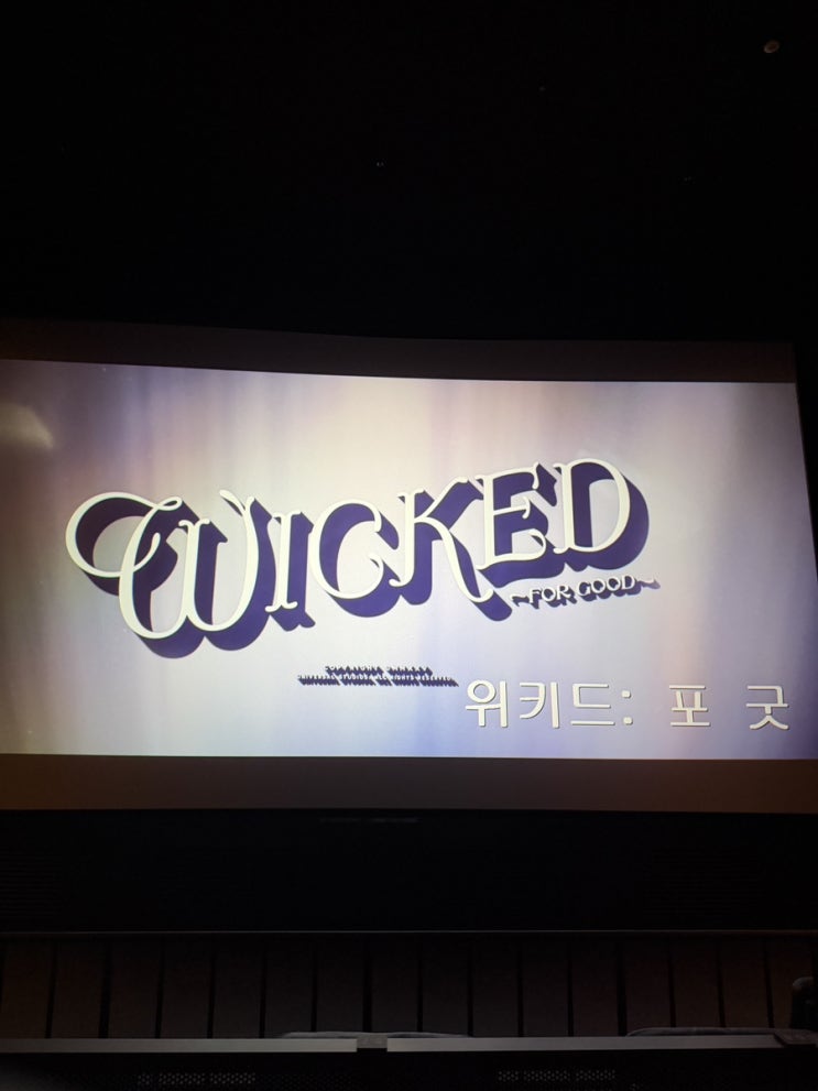  위키드 엘파바, 글린다는 행복하게 살 날만 남았는데 오타쿠는 사람 구실을 못하네 / 영화 위키드 포굿 후기, 쿠키 없음