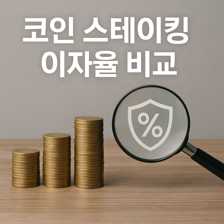  코인 스테이킹 이자율 비교, 거래소별 APY와 리스크 총정리 (입출금 자유 vs 정기예금)