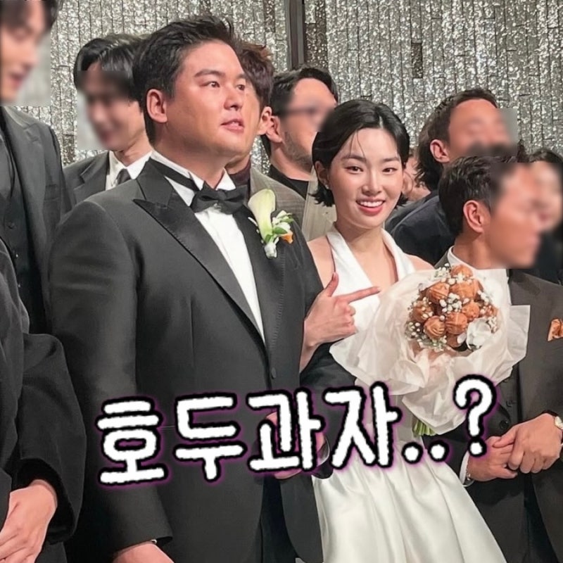이장우 조혜원 결혼식, 7년 열애 끝 본식드레스와 '호두과자 부케'