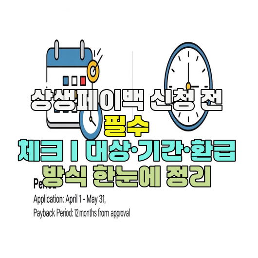  상생페이백 신청 전 필수 체크｜대상·기간·환급 방식 한눈에 정리