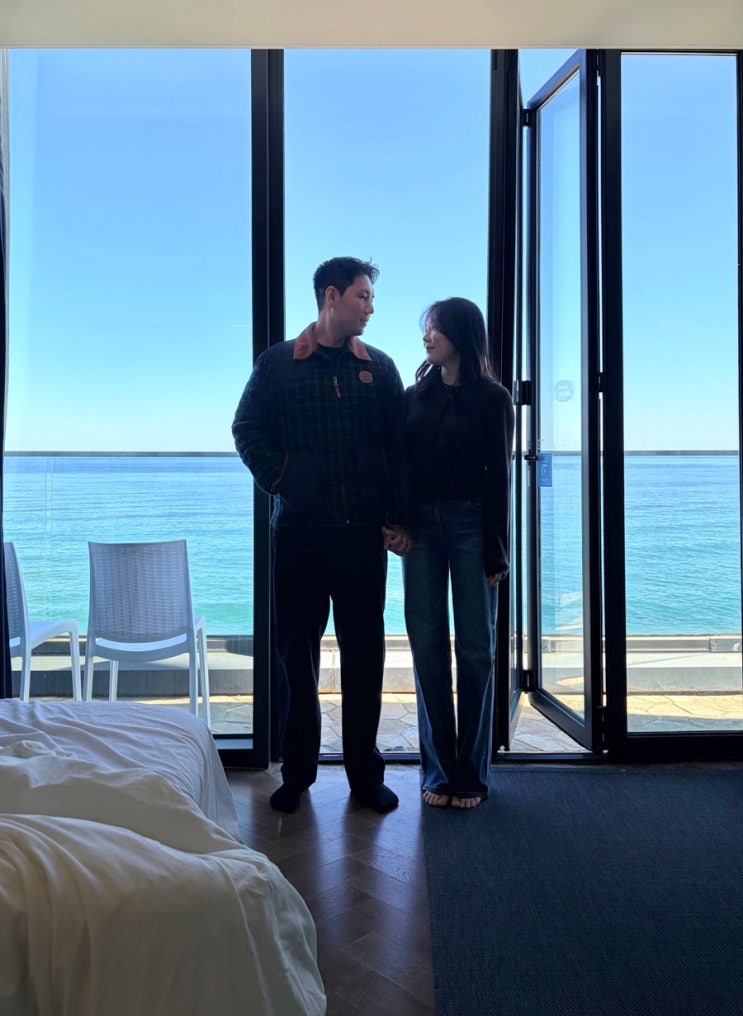  생일여행 ️ 경북 울진 영덕 오션뷰 펜션 해돋이 일출 숙소 자쿠지 있는 하벳 풀빌라