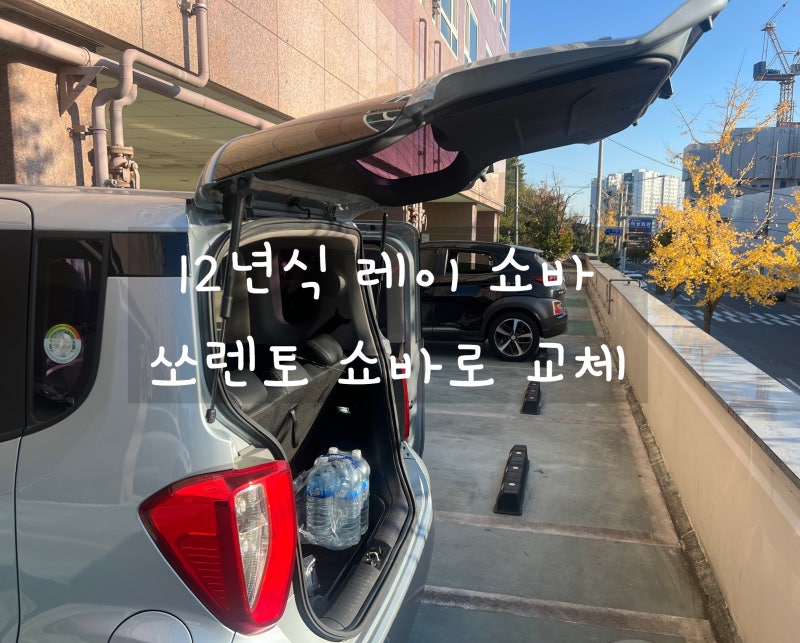 12년식 레이 트렁크 쇼바 교체기｜쏘렌토 쇼바(81770·81780) 완벽 호환 후기