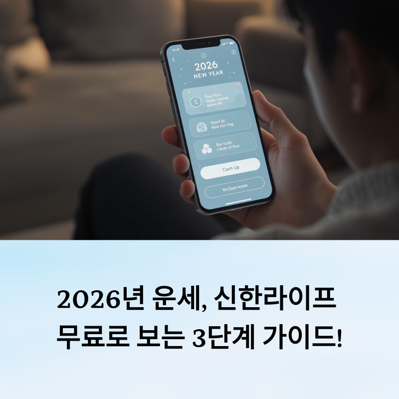 2026년 운세, 신한라이프 무료로 보는 3단계 완벽 가이드!