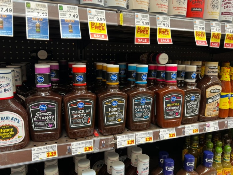  미국 랄프스 Ralphs 마트 쇼핑 추천템 크로거 Kroger 바베큐 BBQ 소스