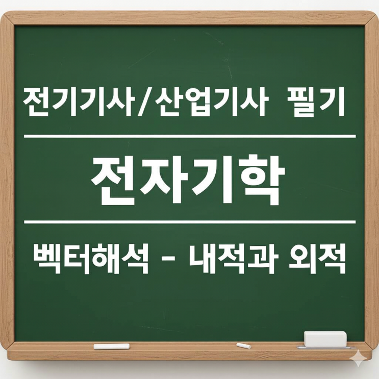  전기기사/산업기사 필기 전자기학 - 1. 벡터해석(5) - 내적과 외적