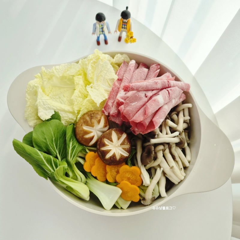 집에서 즐기는 소고기 샤브샤브 육수 땅콩 소스 만들기