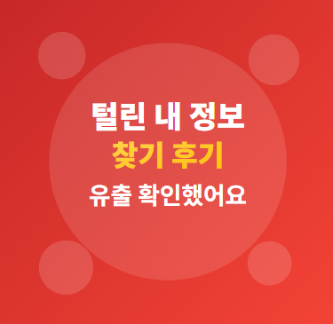  털린 내 정보 찾기 서비스 이용 하기 : 개인정보 유출 조회 및 확인 여기서 해보세요! 특히 비밀번호! 