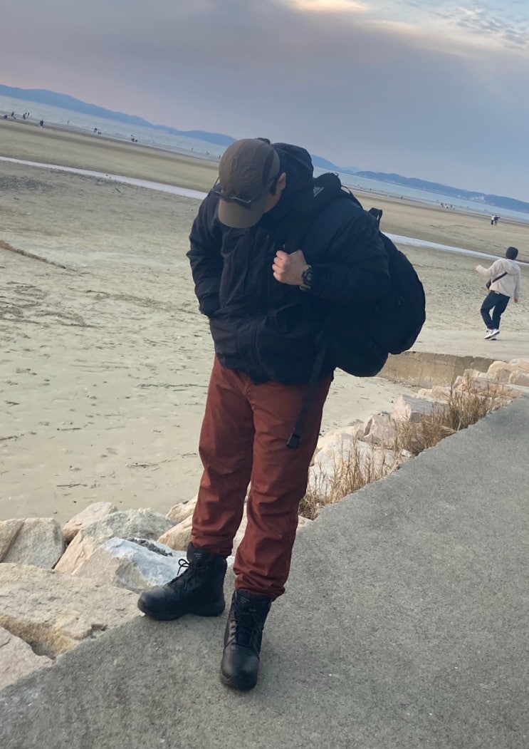  [OOTD]가을 바다 캠핑