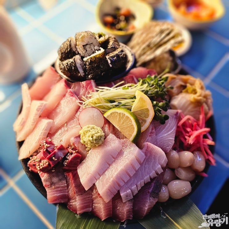  속초 어푸어부 감성 해산물 술집 12월제철해산물 속초 대방어 맛보기