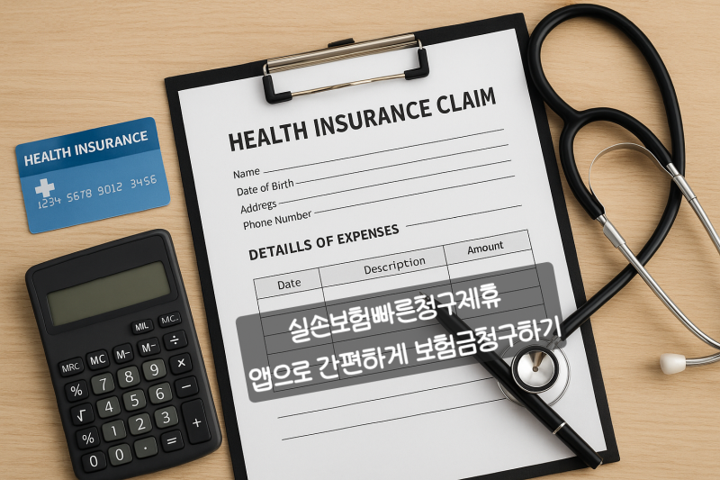 병원진료 후 받은 실손보험빠른제휴청구 알림톡에서 종이서류없이 실손보험 간편하게 청구....