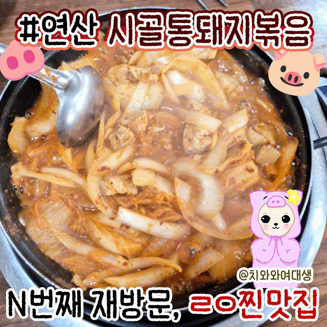  부산 연산 맛집 시골통돼지볶음 솔직후기 재방문